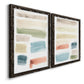 Watercolor Swatches I - Premium Framed Canvas 2 Piece Set - Ready to Hang