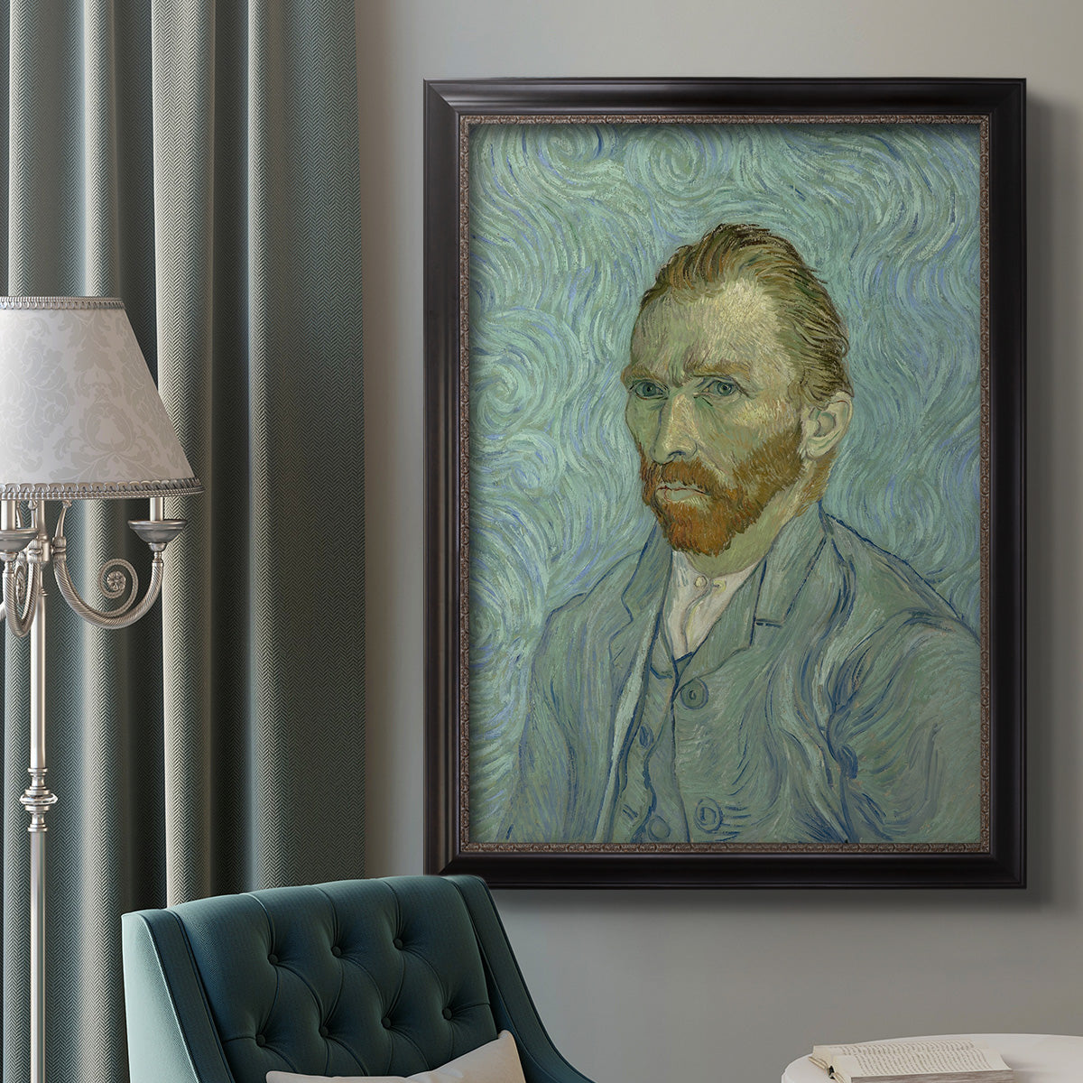 Self-Portrait, 1889 - Ornate Framed Canvas Print