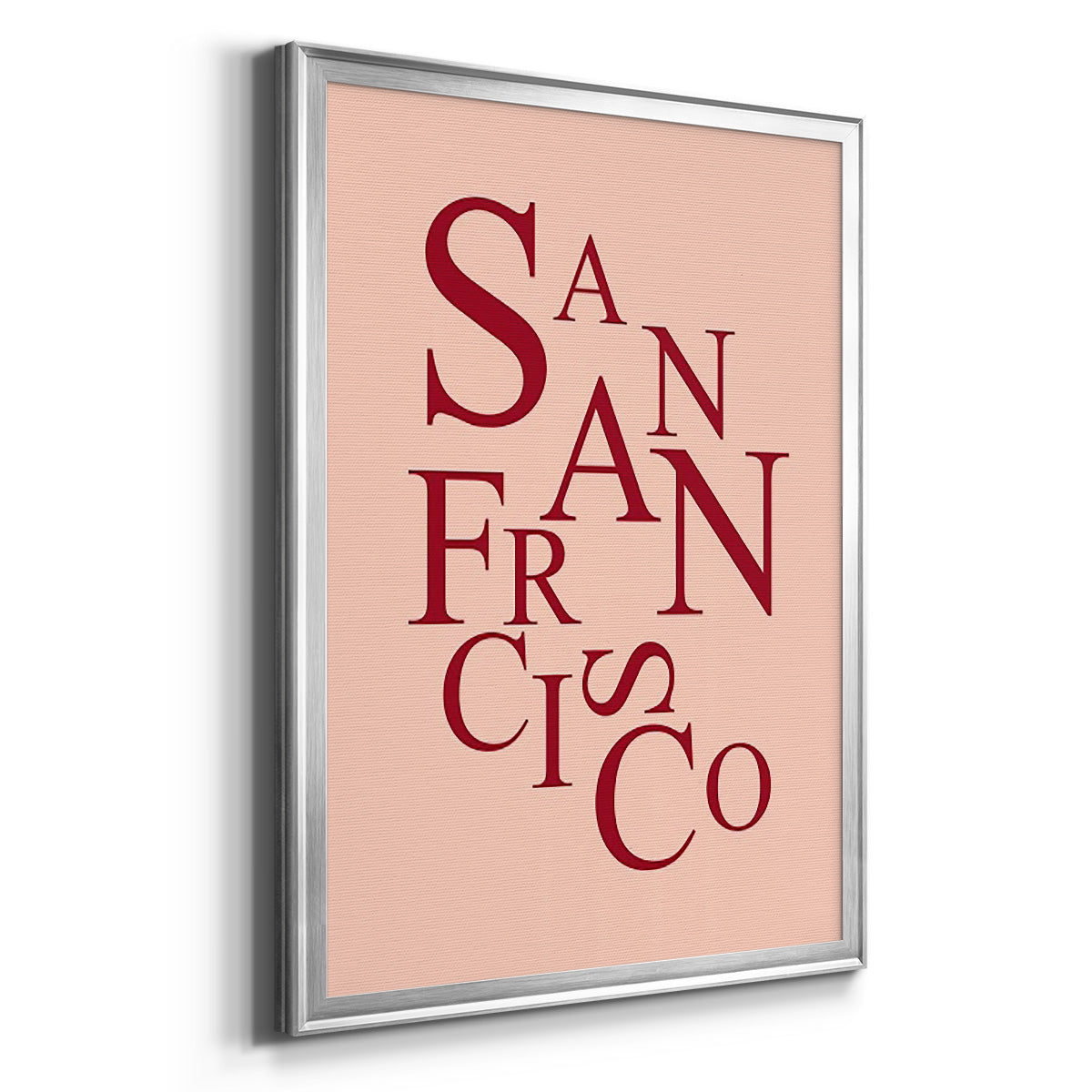 City Center Type II - Modern Framed Canvas Print