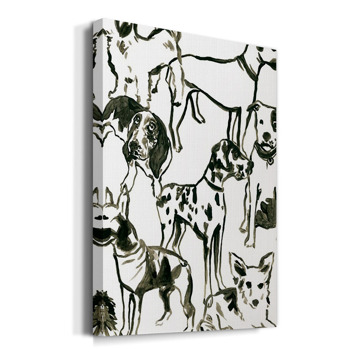 Canine Collage II Premium Gallery Wrapped Canvas - Ready to Hang