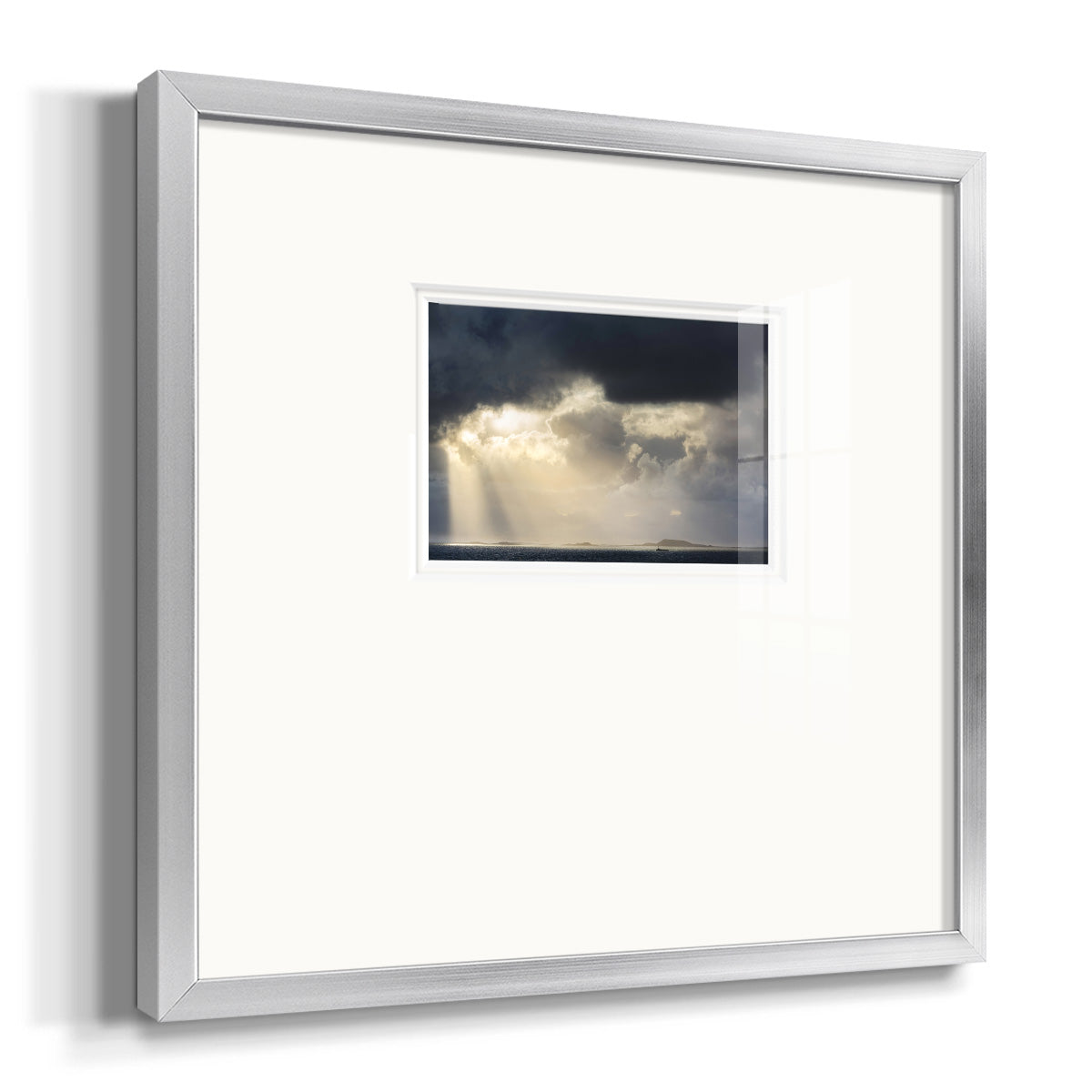 Rays of Light- Premium Framed Print Double Matboard