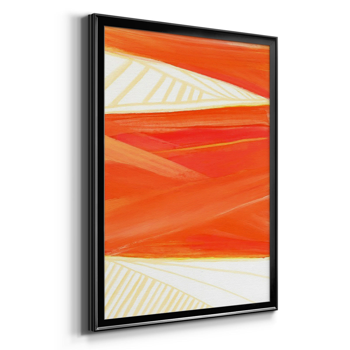 Warm Rays I - Modern Framed Canvas Print