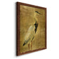 Gold Crane at Dusk I - Premium Canvas Framed in Barnwood - Ready to Hang