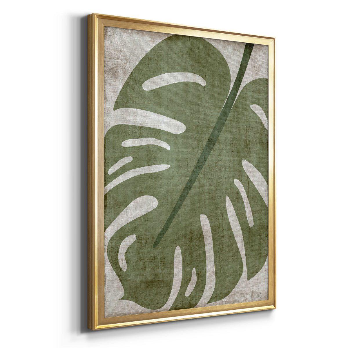 Island Greenery II - Modern Framed Canvas Print