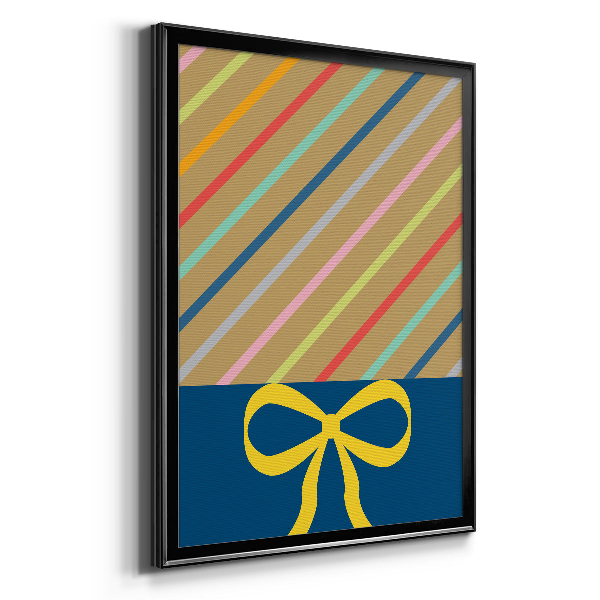 Stripes - Modern Framed Canvas Print