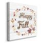 Happy Fall Wreath -Premium Gallery Wrapped Canvas - Ready to Hang