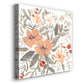 Peach & Rust Blooms I - Canvas Art Print