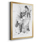 Graphite Abstract I - Modern Framed Canvas Print