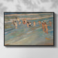 Children Playing on the Beach in Valencia, c. 1908 - Floater Framed Canvas Print