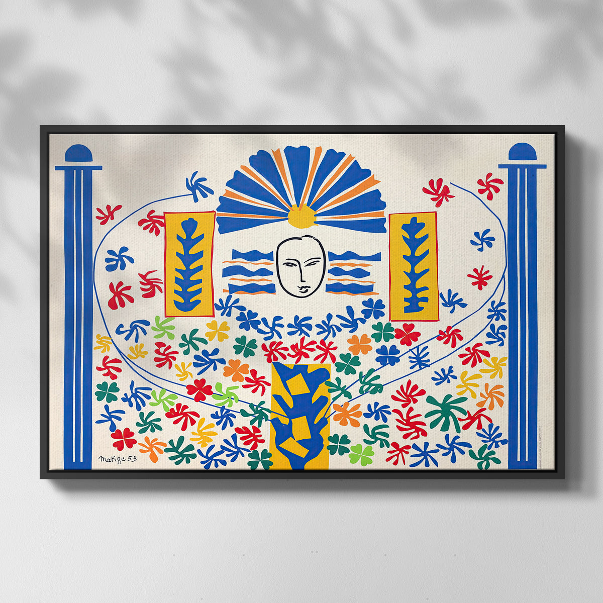 Apollo (Apollon), 1953 - Floater Framed Canvas Print