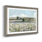 Vintage Poppy Valley - Barnwood Framed Art Print