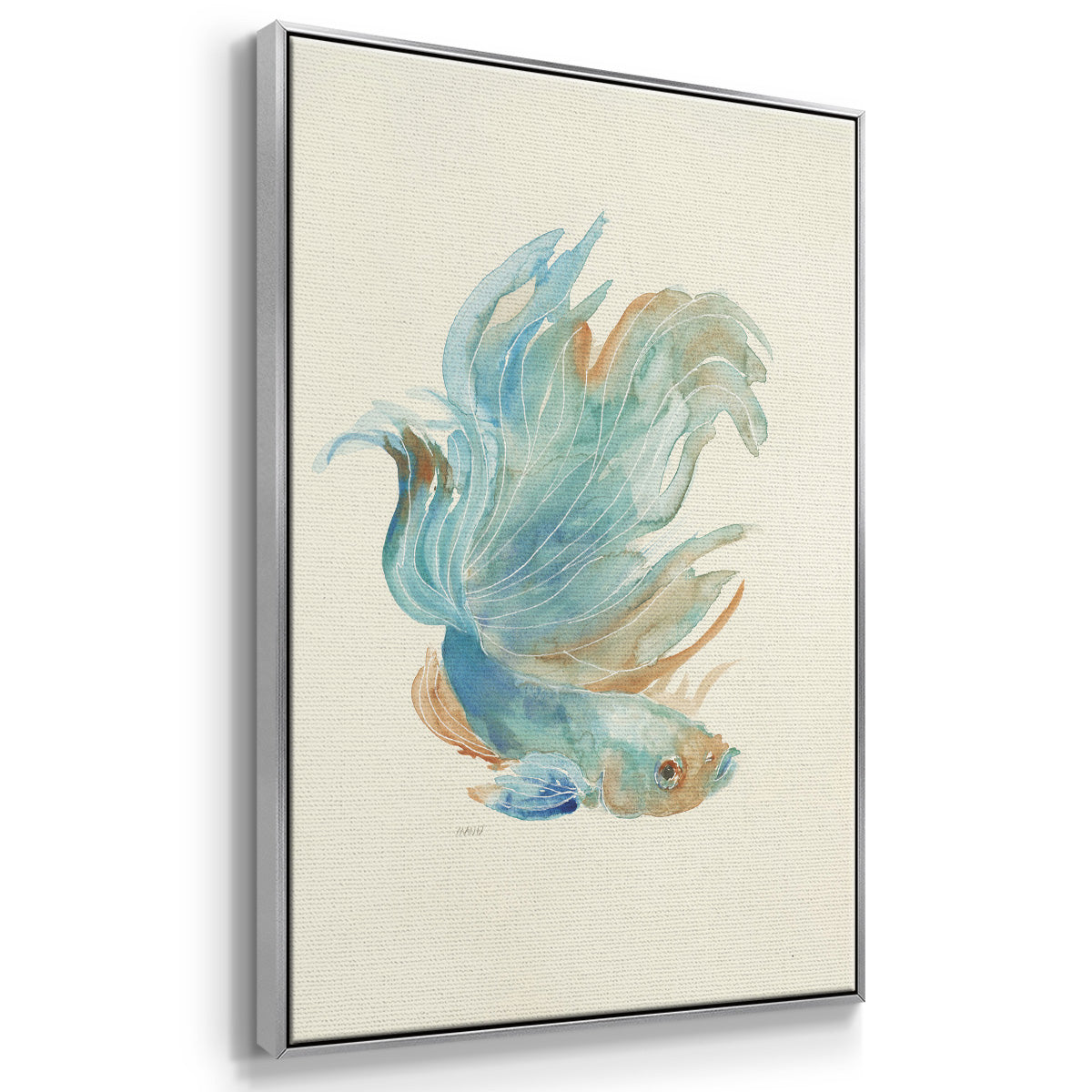 Betta I - Framed Premium Gallery Wrapped Canvas L Frame - Ready to Hang