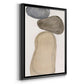 River Rocks Contour I - Modern Framed Canvas Print