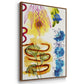 Flower Power II - Floater Framed Canvas Print