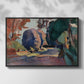 The Luxembourg Gardens, 1901 - Floater Framed Canvas Print