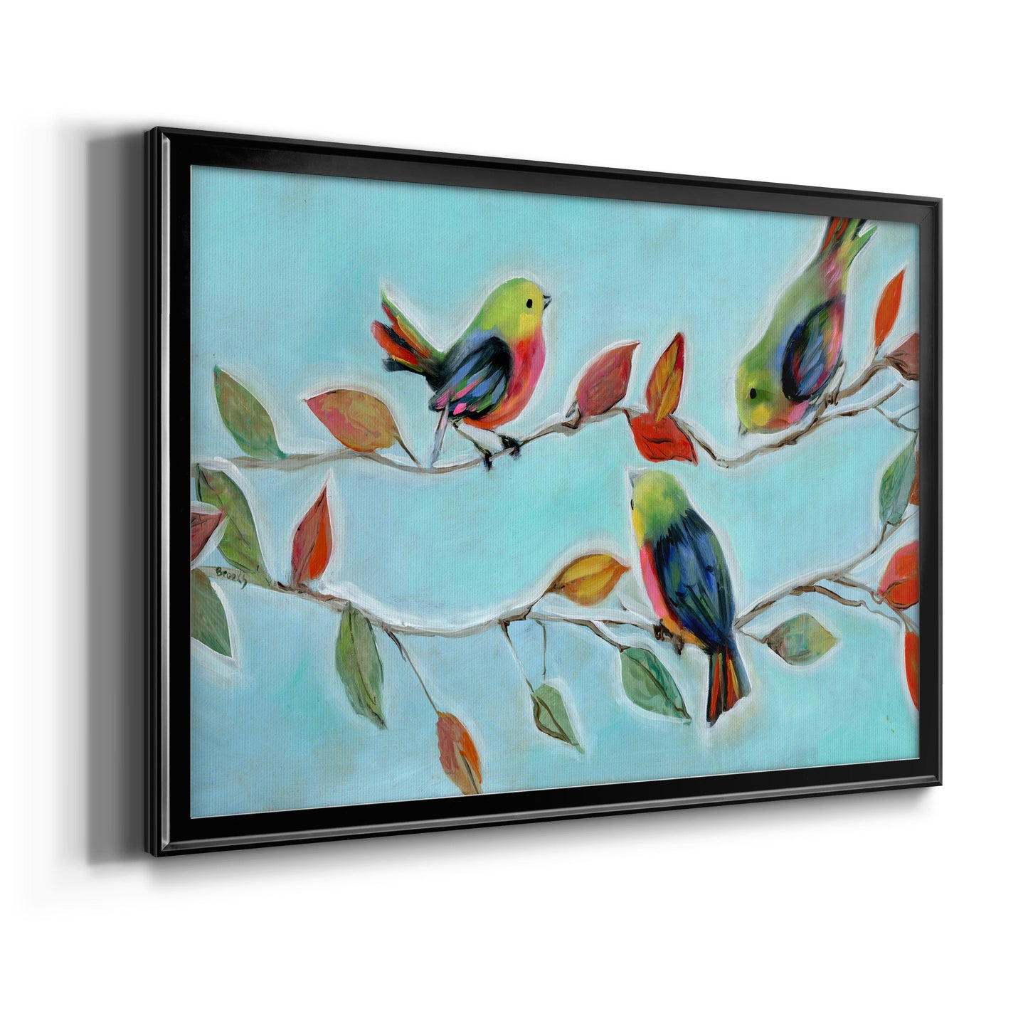 Bitty Birds II Premium Classic Framed Canvas - Ready to Hang