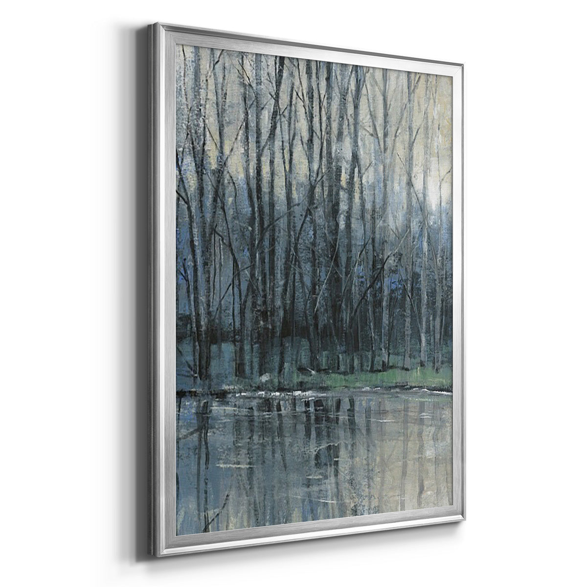 Morning Drizzle I - Modern Framed Canvas Print