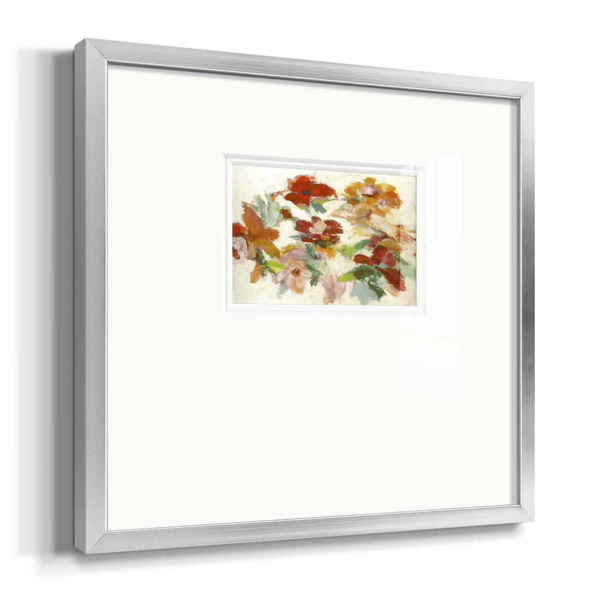 Floral Impressions V1- Premium Framed Print Double Matboard