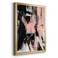 Black & Blush II - Modern Framed Canvas Print