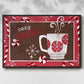 Cozy Cocoa Christmas Collection A - Framed Gallery Wrapped Canvas in Floating Frame