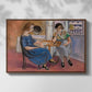Domino Players, 1921 - Floater Framed Canvas Print