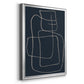 Shapes and Night Sky II - Modern Framed Canvas Print