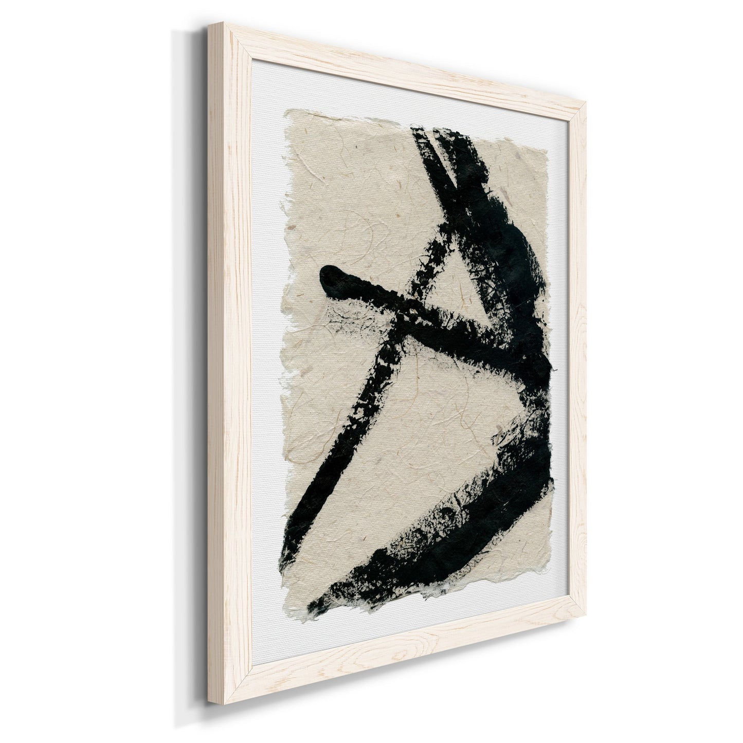 Lines Crossed I - Premium Canvas Framed in Barnwood - Ready to Hang