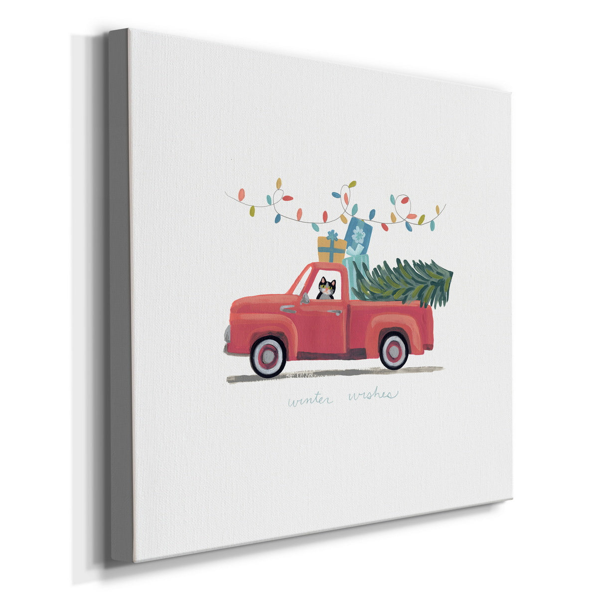 Retro Winter Celebration II-Premium Gallery Wrapped Canvas - Ready to Hang