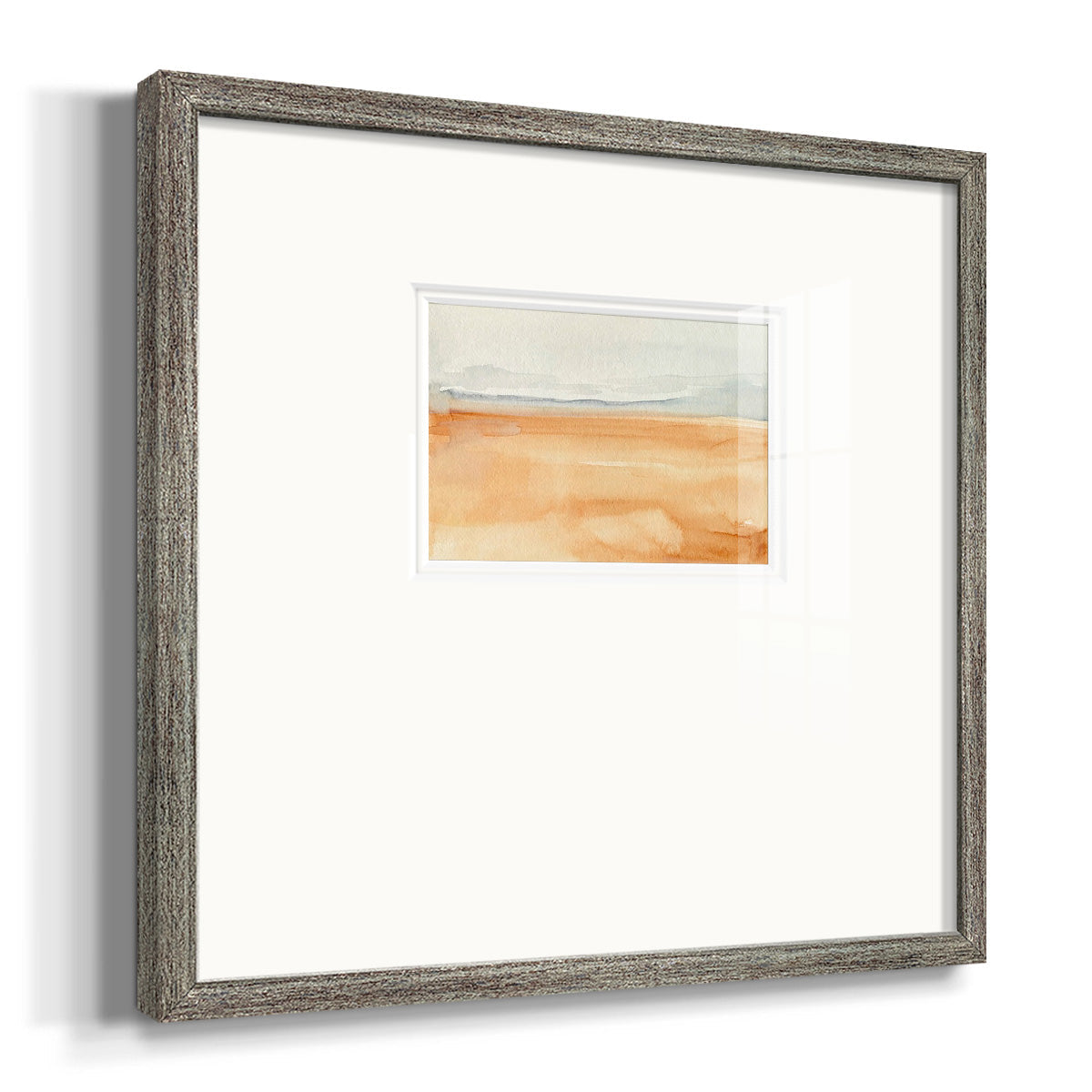 Ash Blue Horizon I - Double Matboard Framed Print