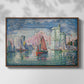 Entrance to the Port of La Rochelle, 1921 - Floater Framed Canvas Print