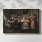 The Waagepetersen Family, 1836 - Floater Framed Canvas Print