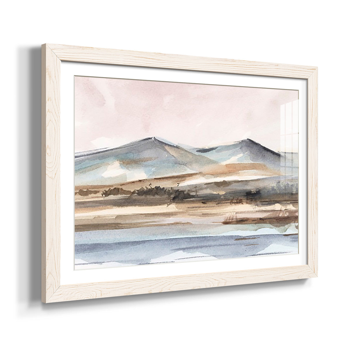 Autumn Mountain Valley II - Barnwood Framed Art Print
