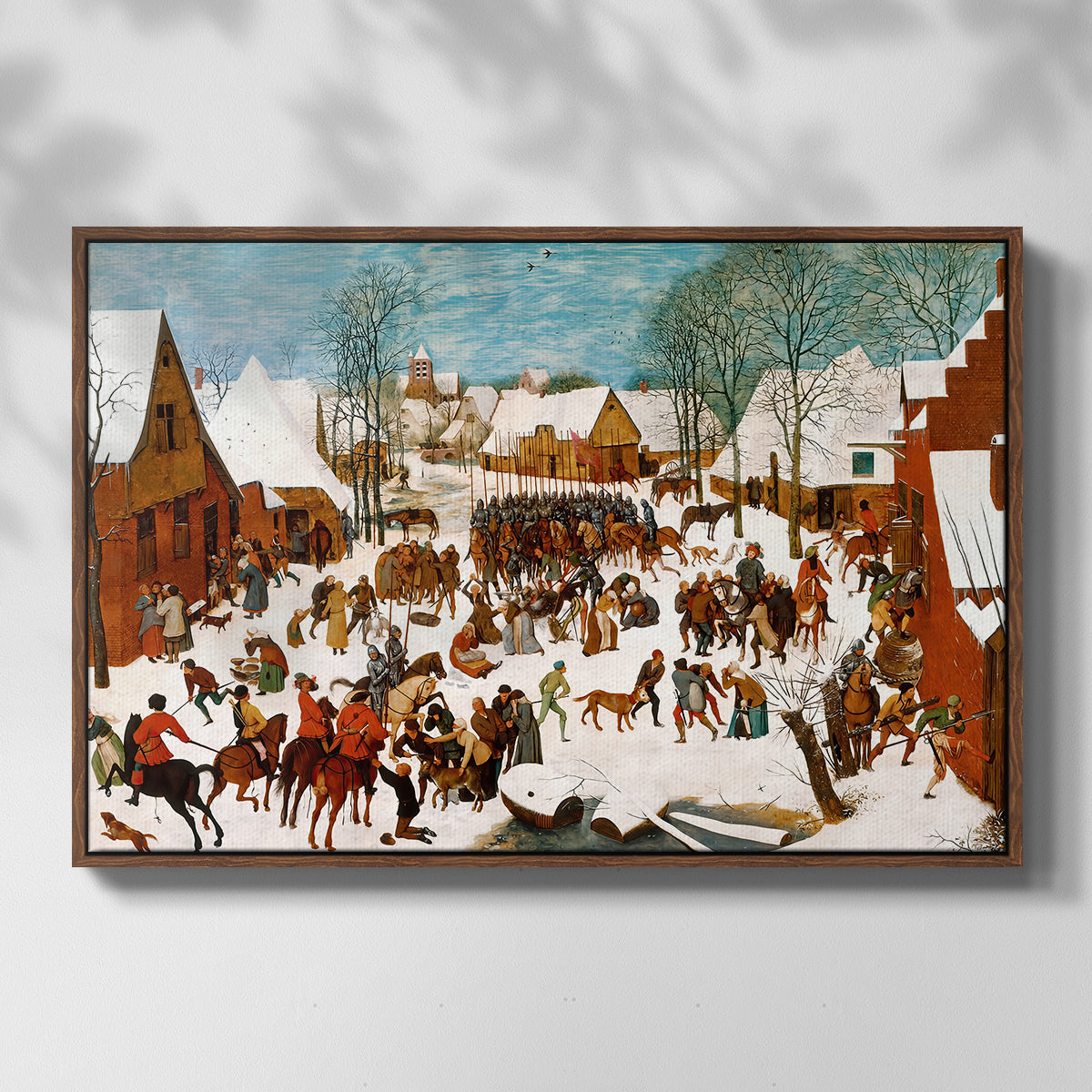Massacre of the Innocents, c. 1565-1567 - Floater Framed Canvas Print