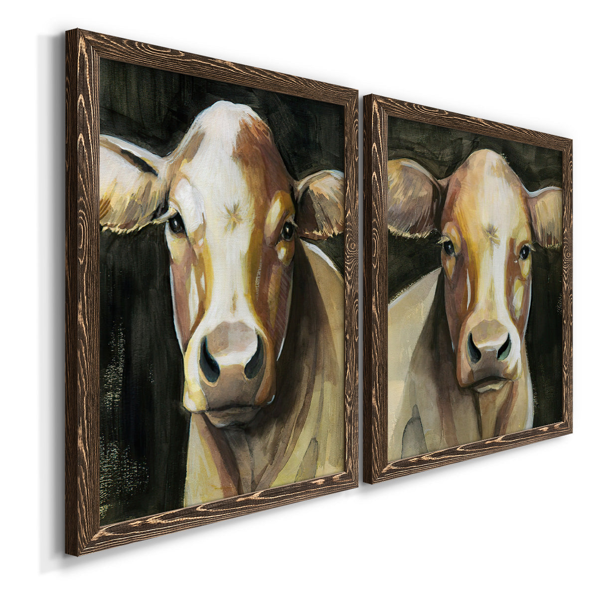 Sweet Eyes I - Premium Framed Canvas 2 Piece Set - Ready to Hang