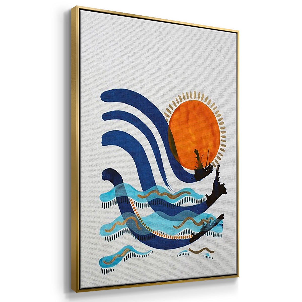 Walking Barefoot in the Grass - Floater Framed Canvas Set
