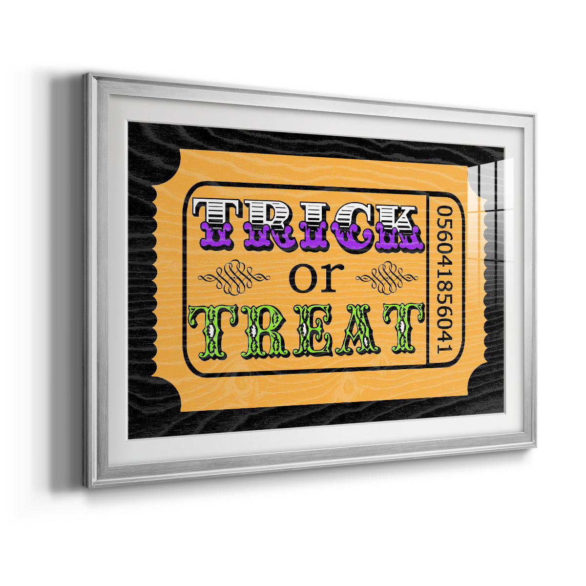 Trick or Treat Ticket Premium Framed Print - Ready to Hang