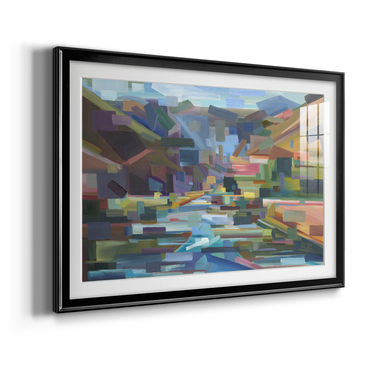 Pieces of Yakima Canyon - Modern Framed Art Print