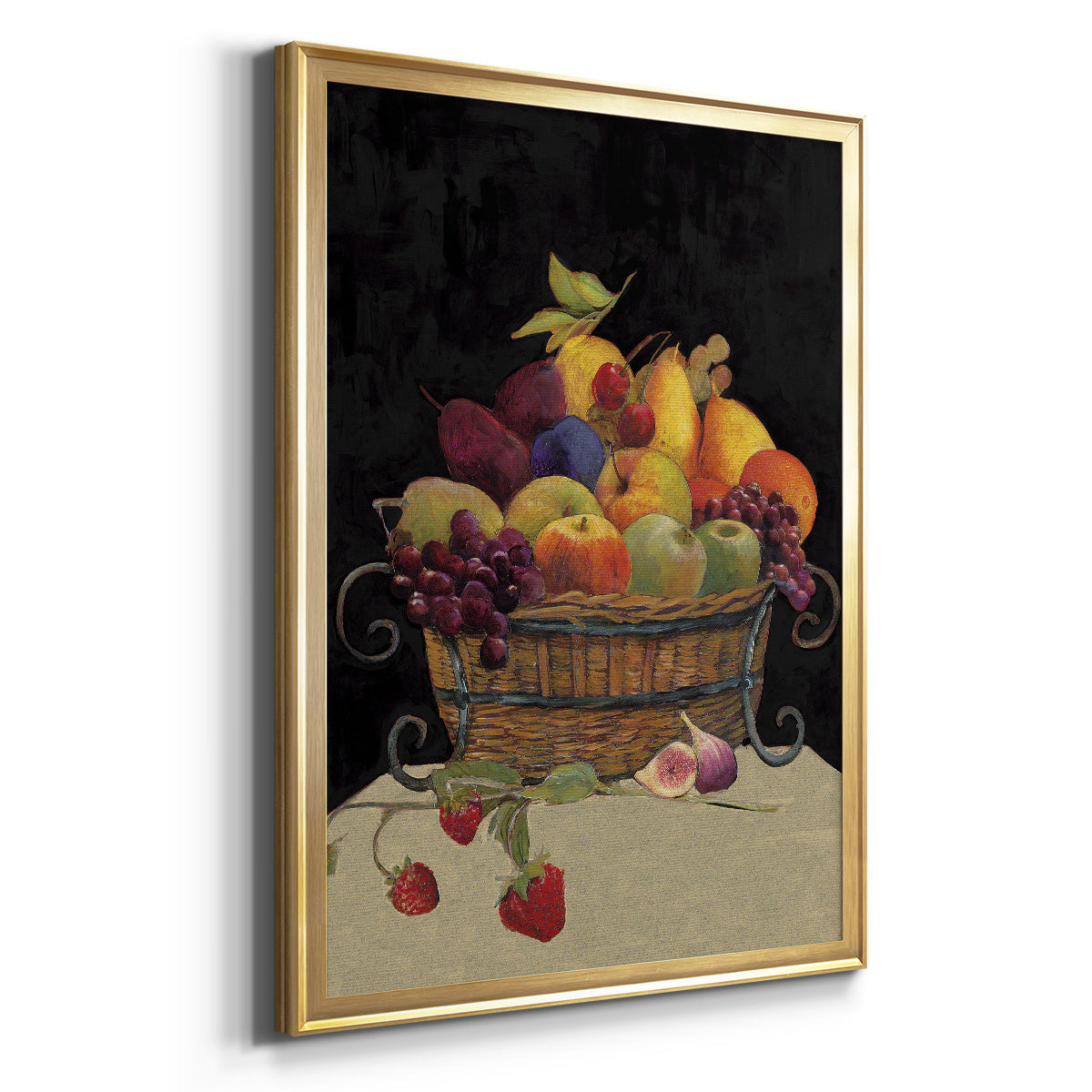 Fruit Basket I Revisit - Modern Framed Canvas Print