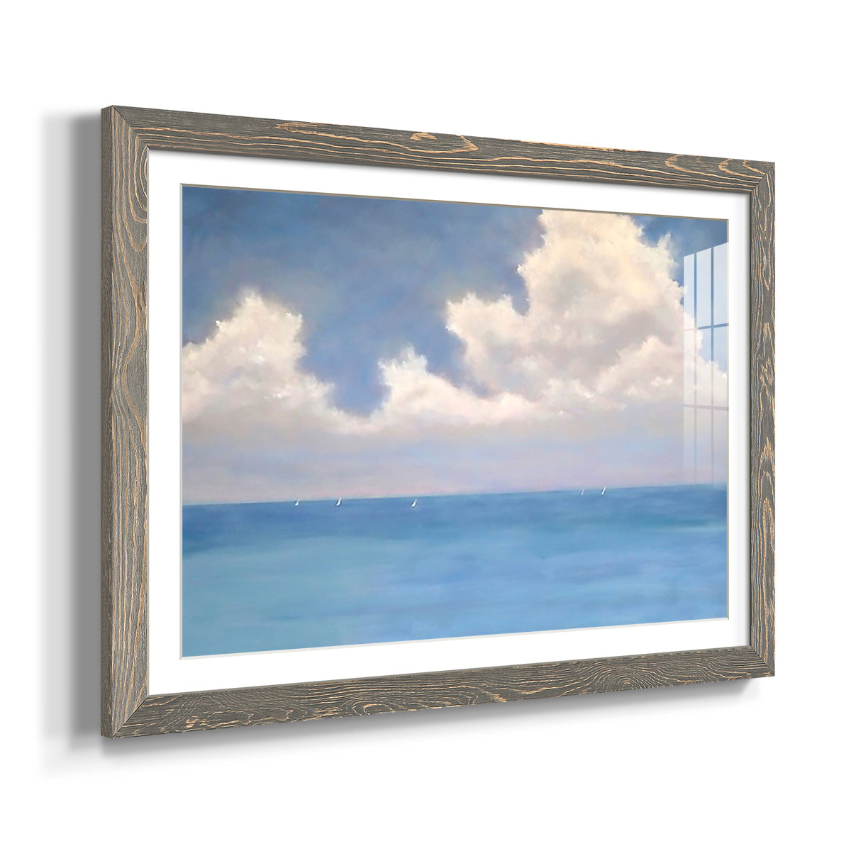 Race Day II - Barnwood Framed Art Print