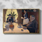The Dining Room (Breakfast), 1886-1887 - Floater Framed Canvas Print