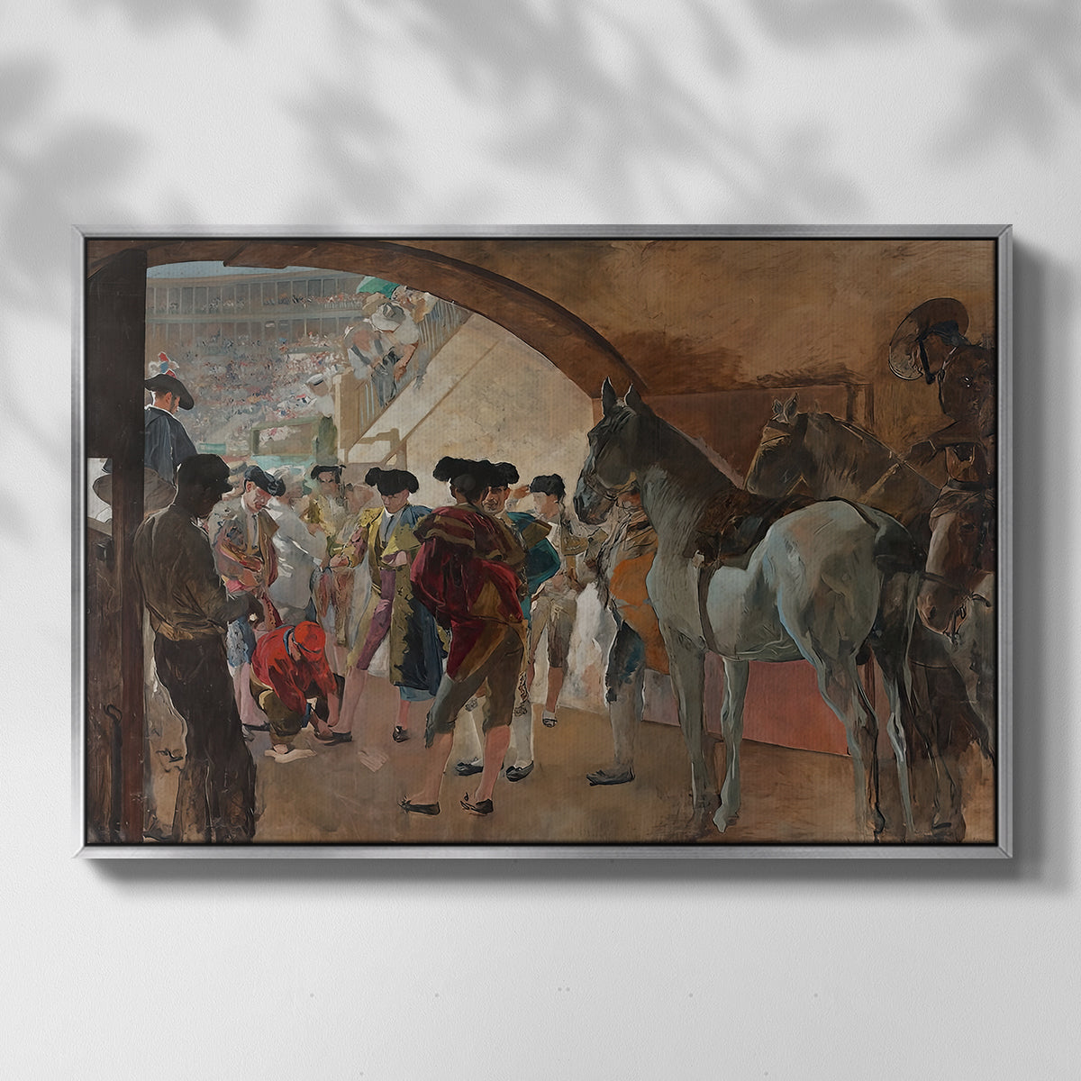 Before the Bullfight (Antes de la corrida), c. 1900 - Floater Framed Canvas Print