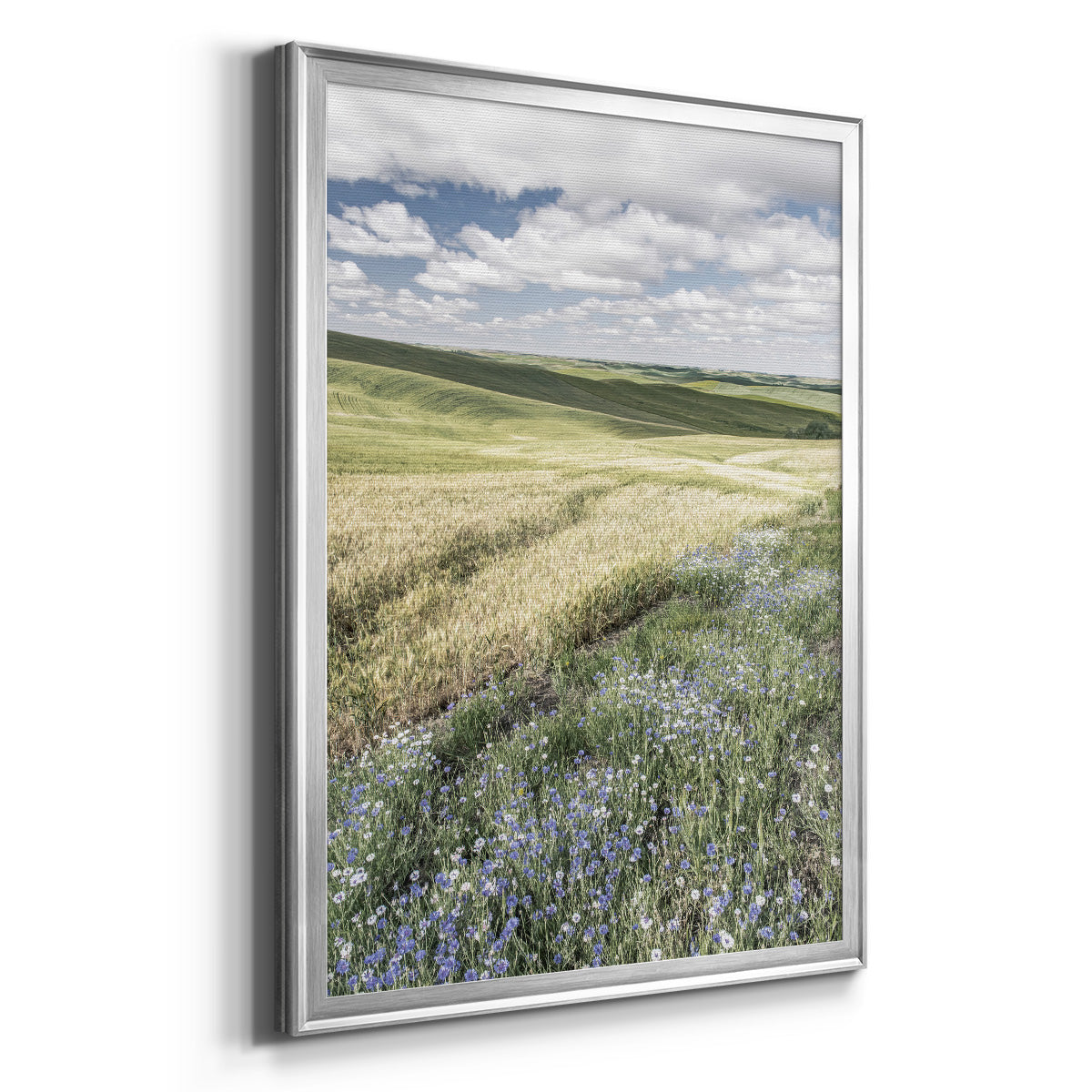 Wildflower Farm - Modern Framed Canvas Print