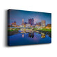 Columbus, Ohio at Night - Canvas Art Print