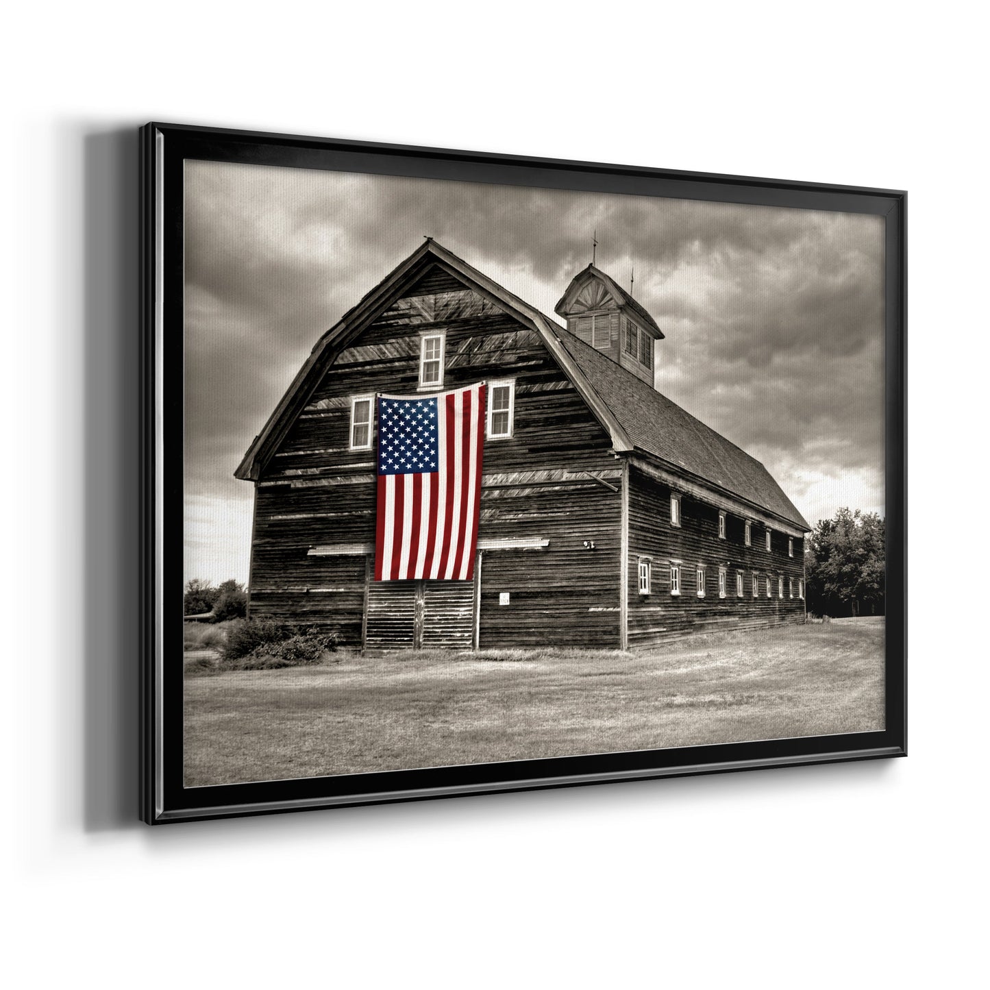 Modern Barn III - Modern Framed Canvas Print