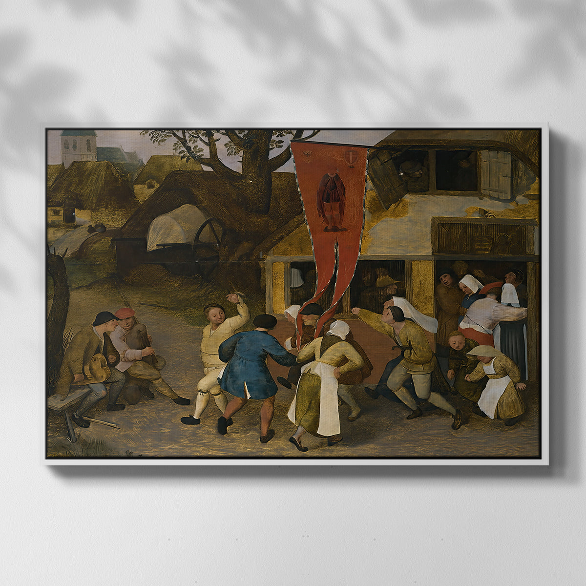 A Village Fair, c. 1567-1569 - Floater Framed Canvas Print