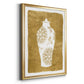 Golden Urn II - Modern Framed Canvas Print