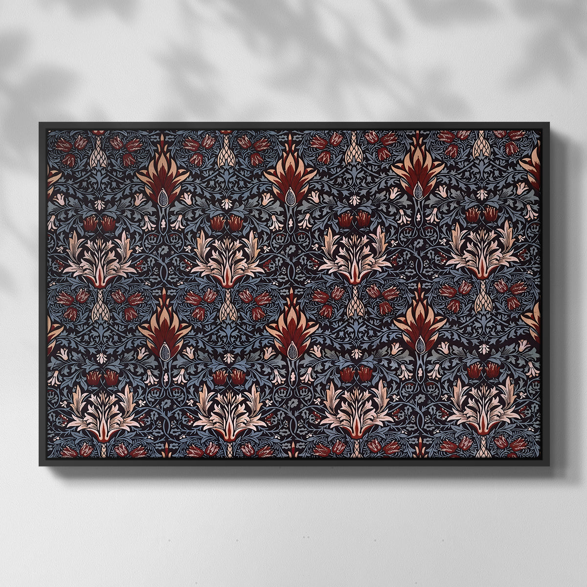 Snakeshead (Printed Textile), c. 1876 - Floater Framed Canvas Print