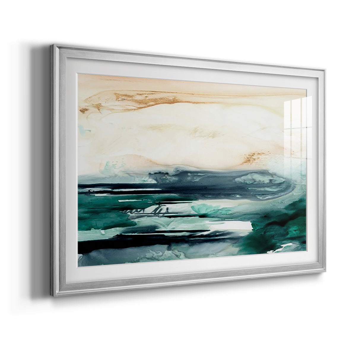 Sea Foam Flow II - Modern Framed Art Print
