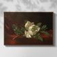 Magnolia on Red Velvet, c. 1885-1890 - Floater Framed Canvas Print