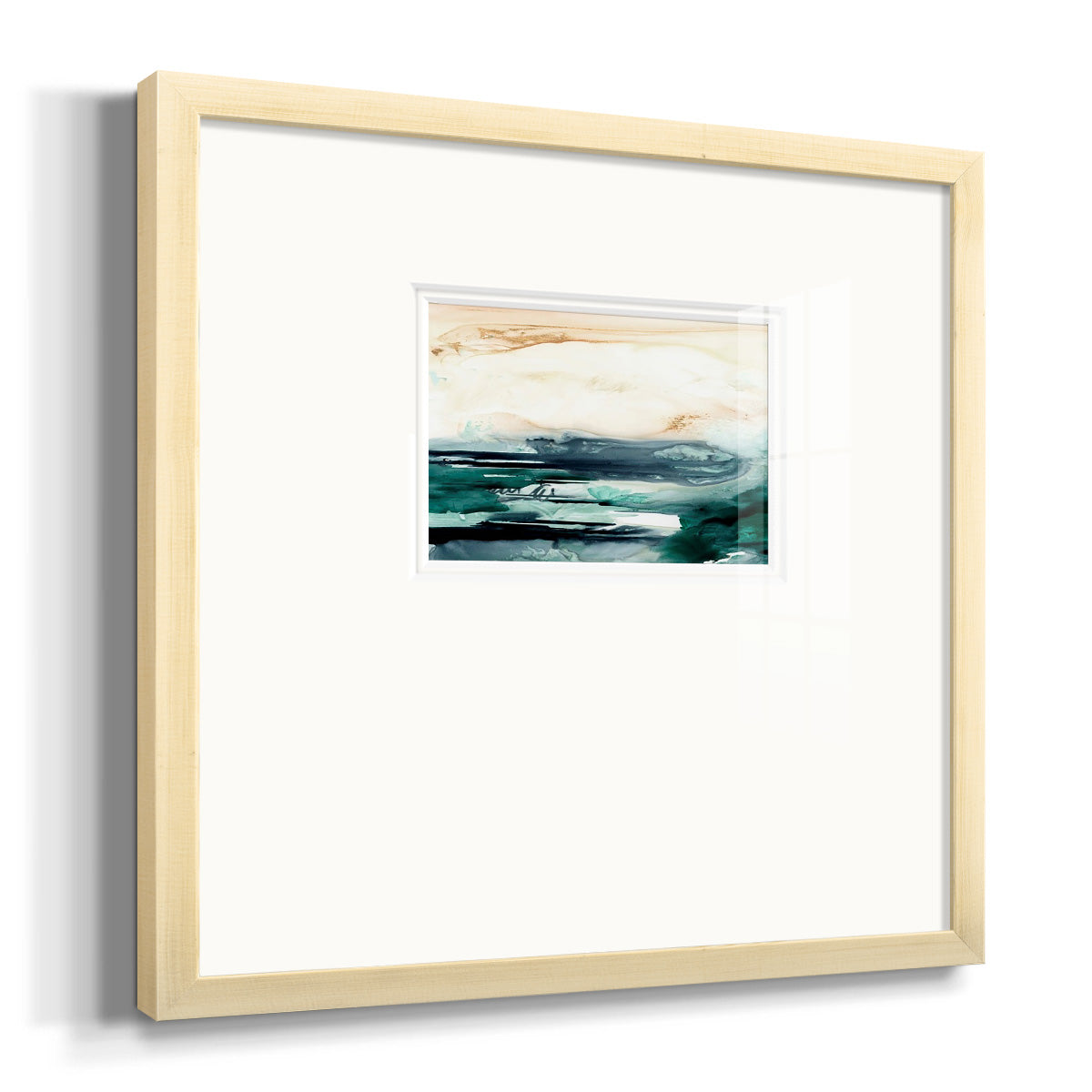 Sea Foam Flow II Premium Framed Print Double Matboard